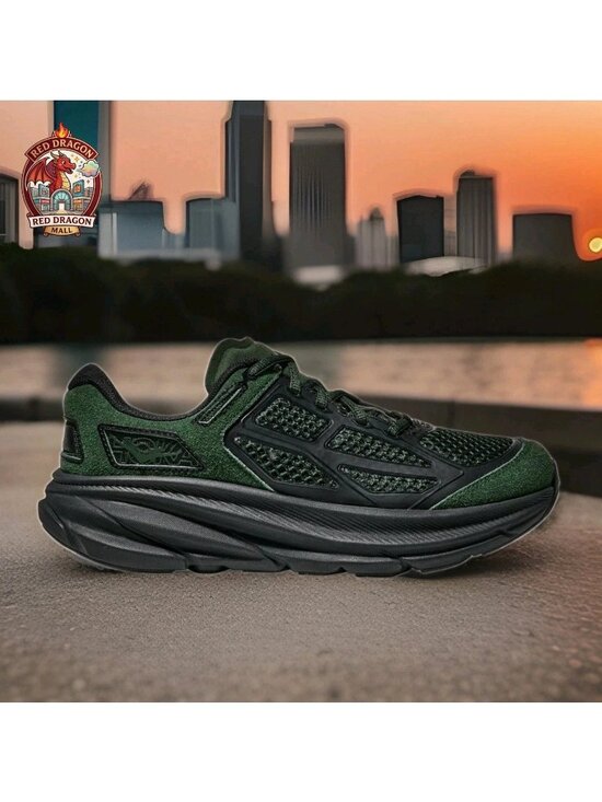 Hoka One One Clifton One9 1155370 FSTG Black Green Forest - Men\'s 8.5 Women 9.5 main image 9